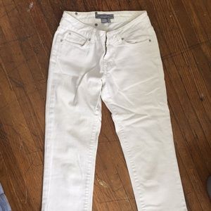 SOLD Zara straight leg white jeans